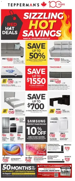 Preview of leaflet Weekly flyer / circulaire from shop Tepperman's is valid from Aug 21, 2025