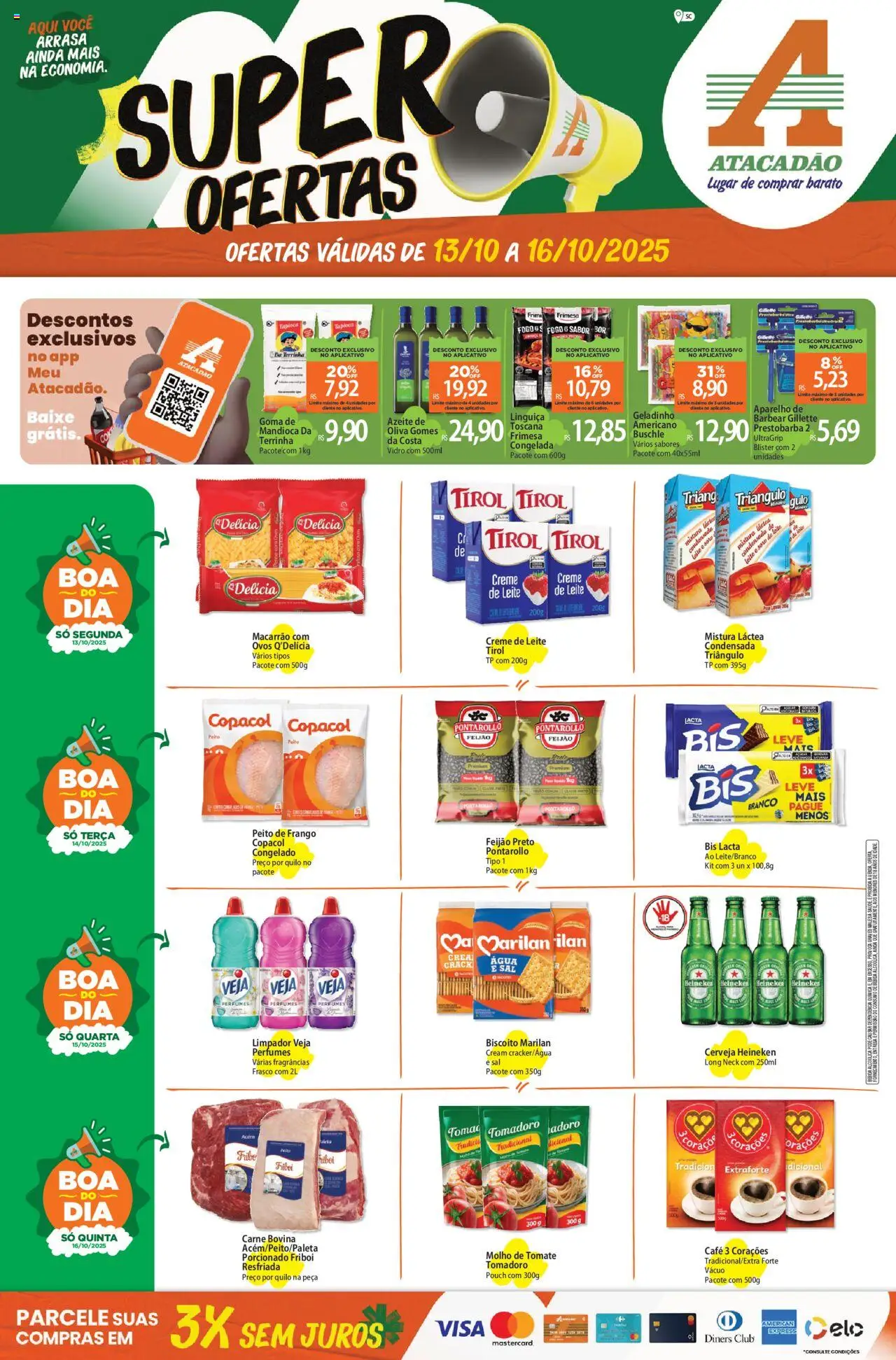 Atacadão folheto "Ofertas - SC" válido a partir de 13/10/2025 - número de página 1