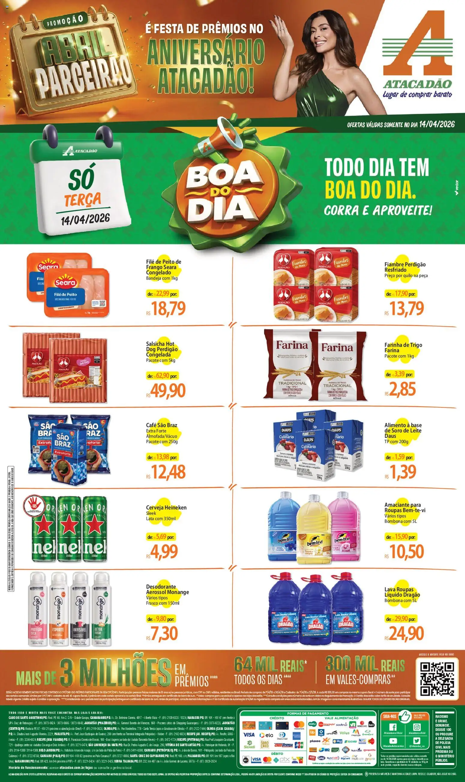 Pré-Visualização do folheto "Atacadão ofertas - PE" da loja Atacadão válido a partir de 14/04/2026