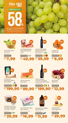 Pré-Visualização do folheto "Ofertas da semana" da loja Oba Hortifruti válido a partir de 01/08/2025