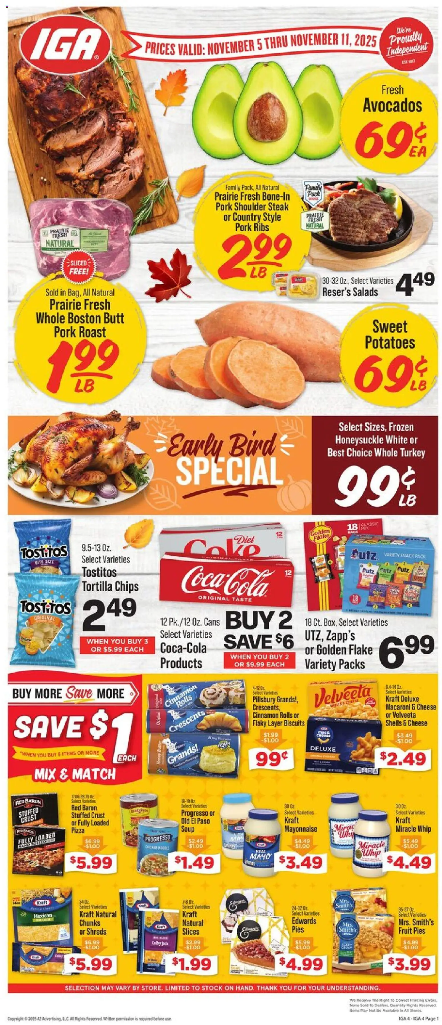 Ad Preview of IGA Weekly Ad from 11/05/2025