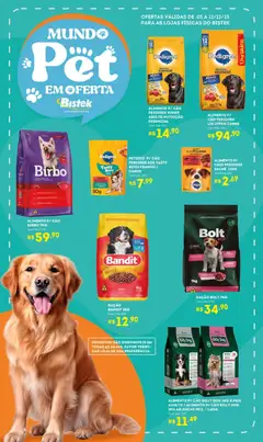 Pré-Visualização do folheto "Ofertas Mundo Pet" da loja Bistek Supermercados válido a partir de 05/12/2025