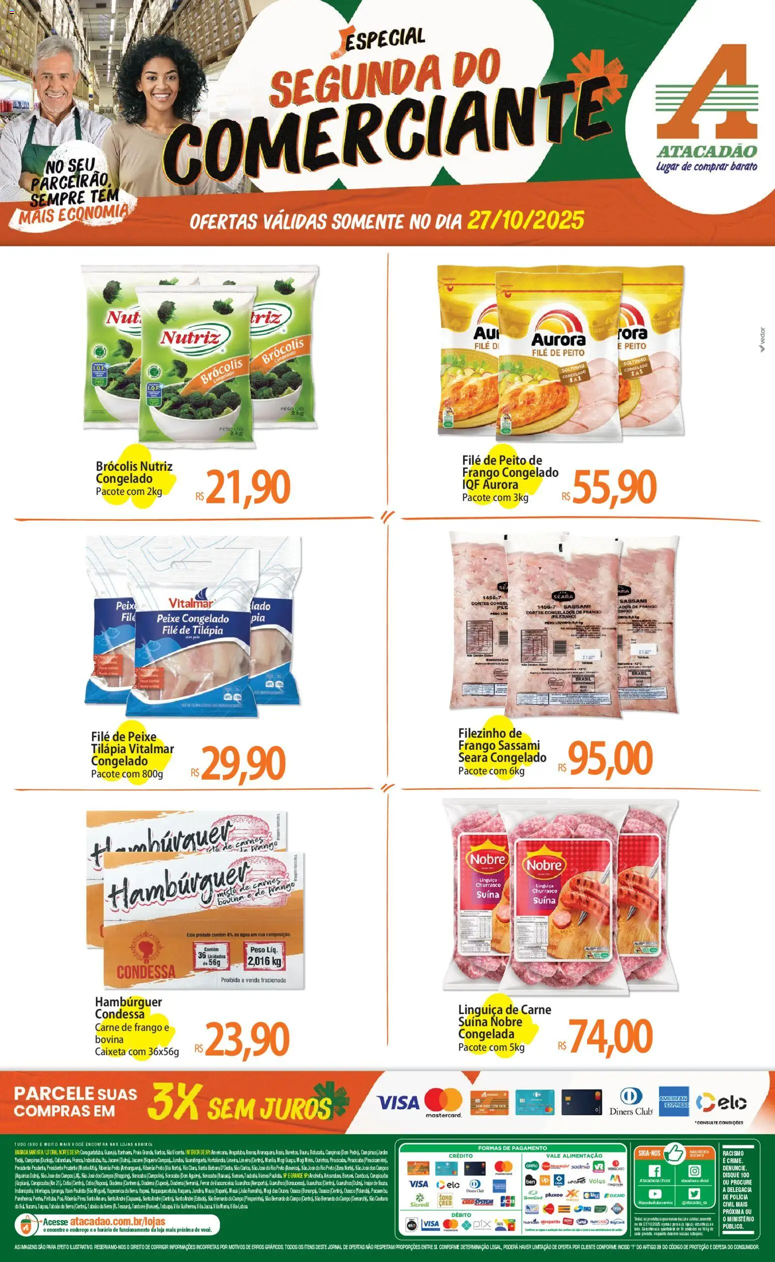 Atacadão folheto "Ofertas - SP" válido a partir de 27/10/2025 - número de página 1