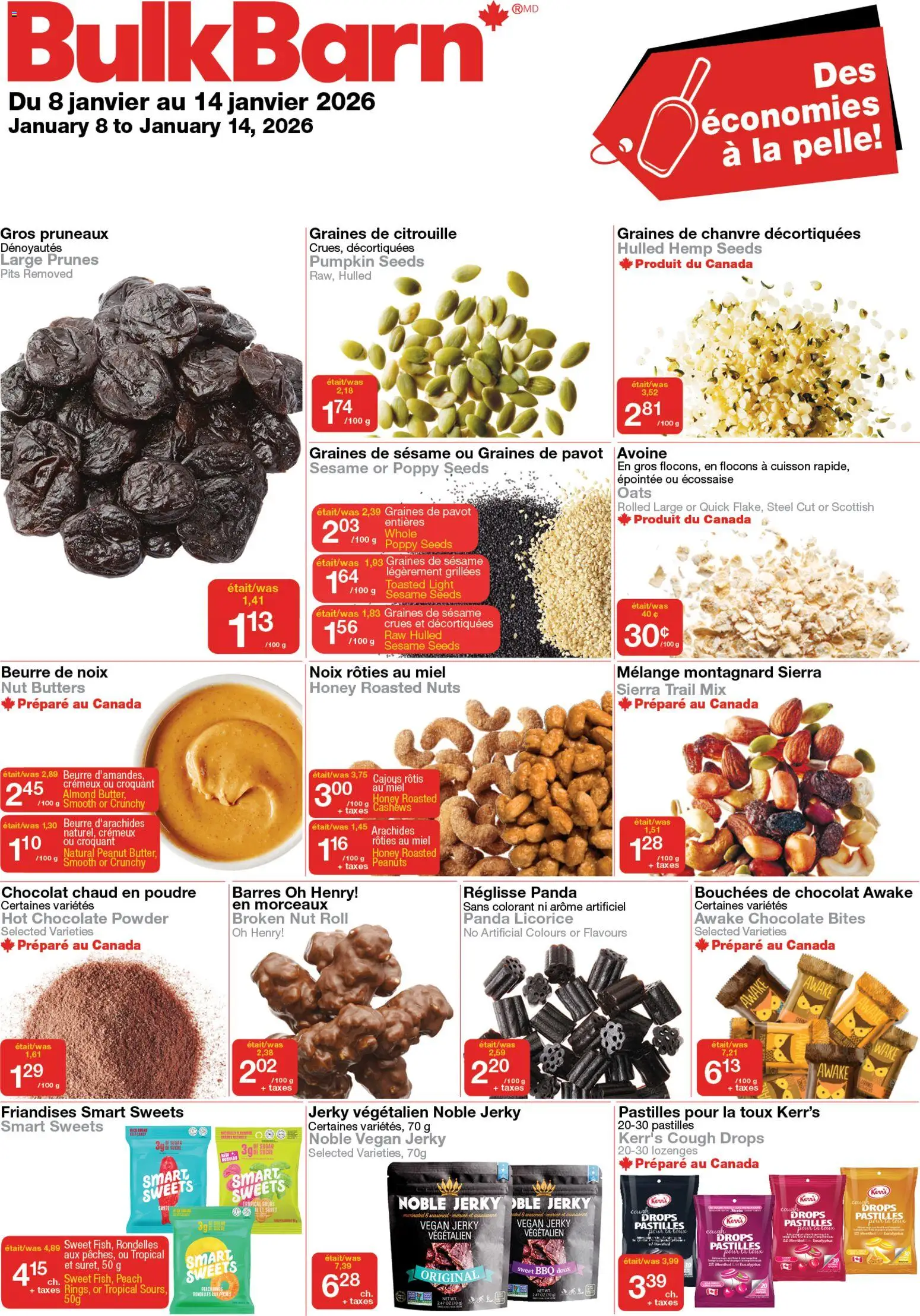 Preview of leaflet Weekly flyer / circulaire from shop Bulk Barn is valid from Jan 08, 2026