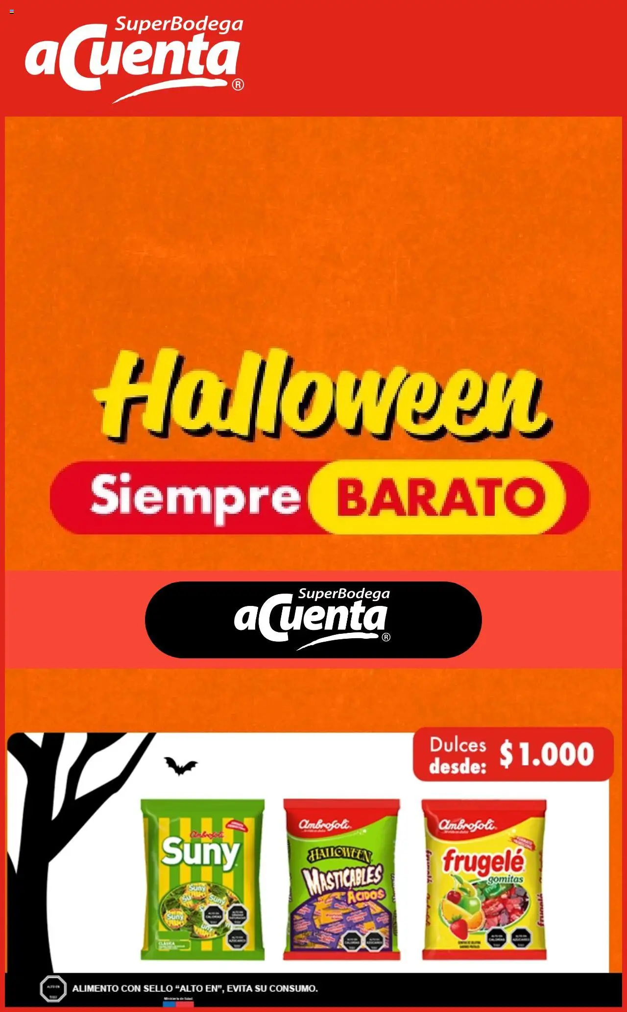 Folleto de la tienda Super Bodega aCuenta válido desde el 16.10.2025 - Dulces, Gomitas