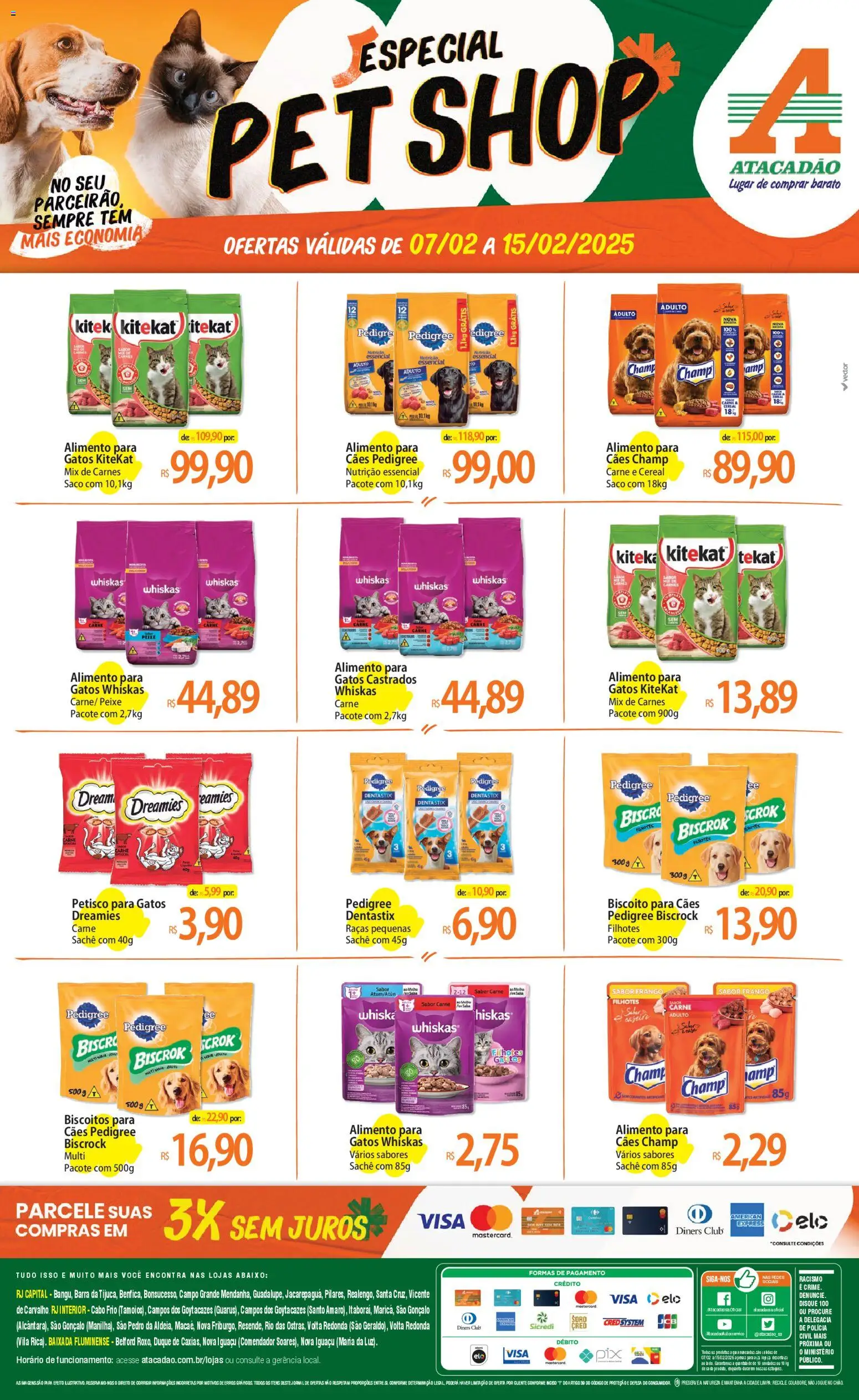 Pré-Visualização do folheto "Ofertas - RJ" da loja Atacadão válido a partir de 07/02/2026