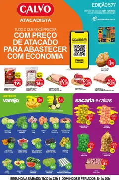 Pré-Visualização do folheto "Ofertas da semana" da loja Calvo Atacadista válido a partir de 23/01/2026