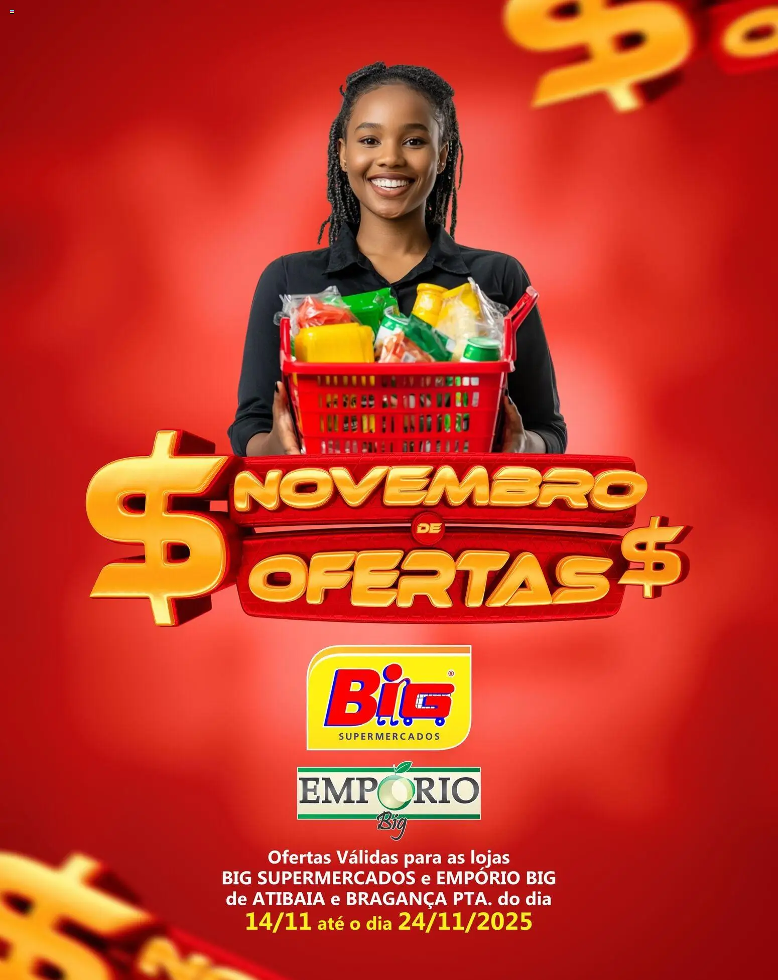 Pré-Visualização do folheto "Ofertas da semana" da loja Big Supermercados válido a partir de 14/11/2025