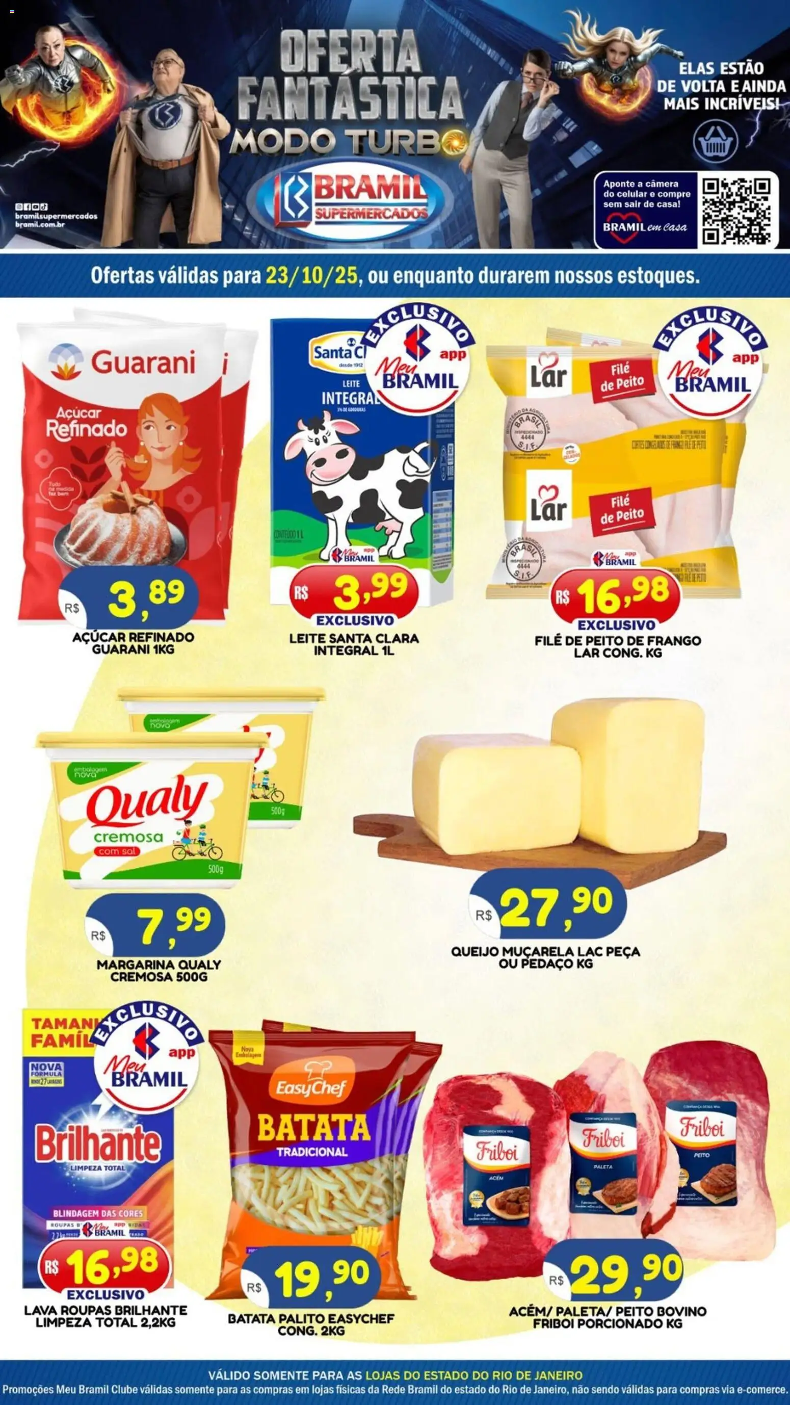 Bramil Supermercados folheto "Ofertas do Dia" válido a partir de 23/10/2025 - número de página 1