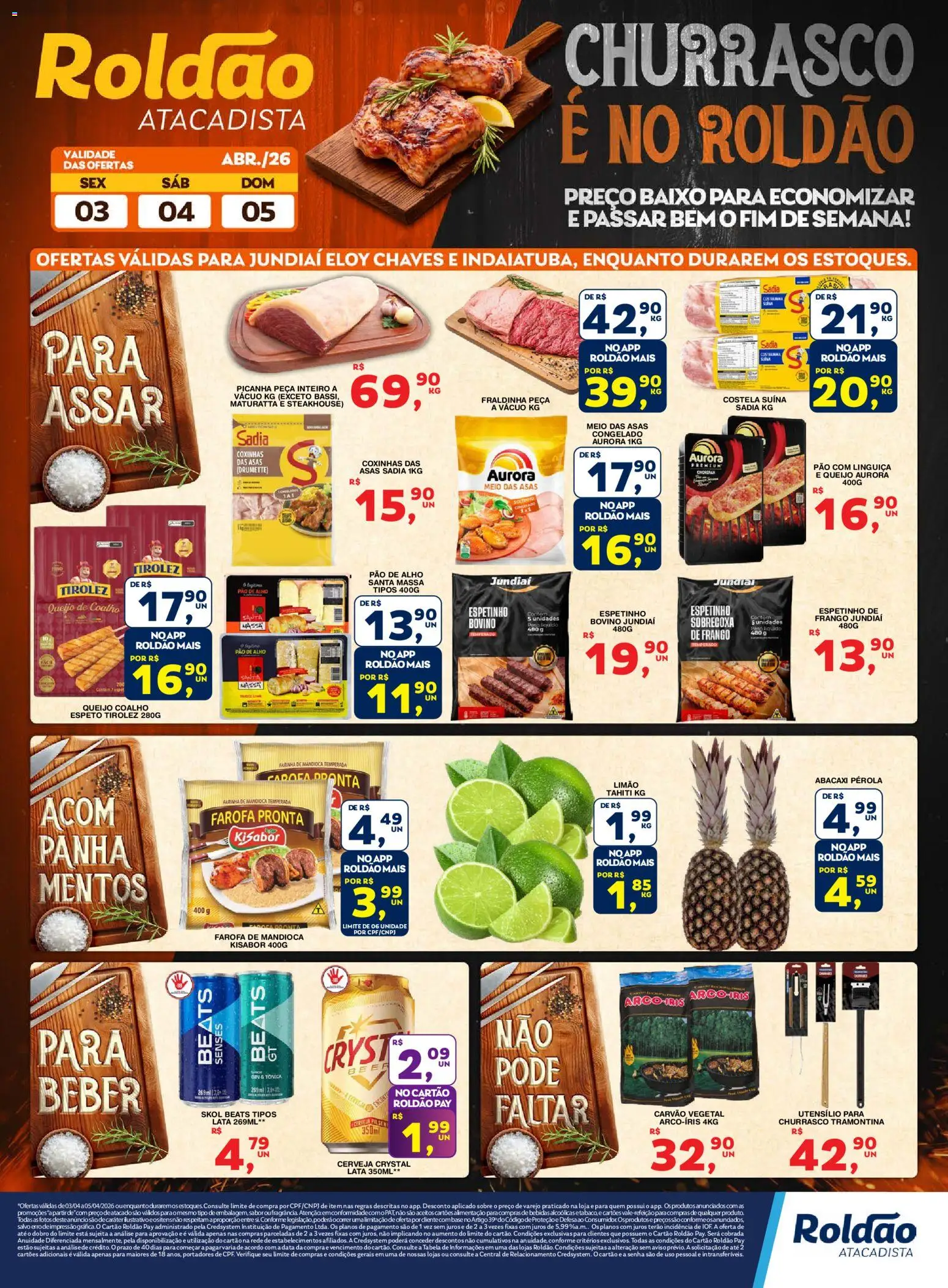 Pré-Visualização do folheto "Roldão ofertas Churrasco" da loja Roldão válido a partir de 03/04/2026