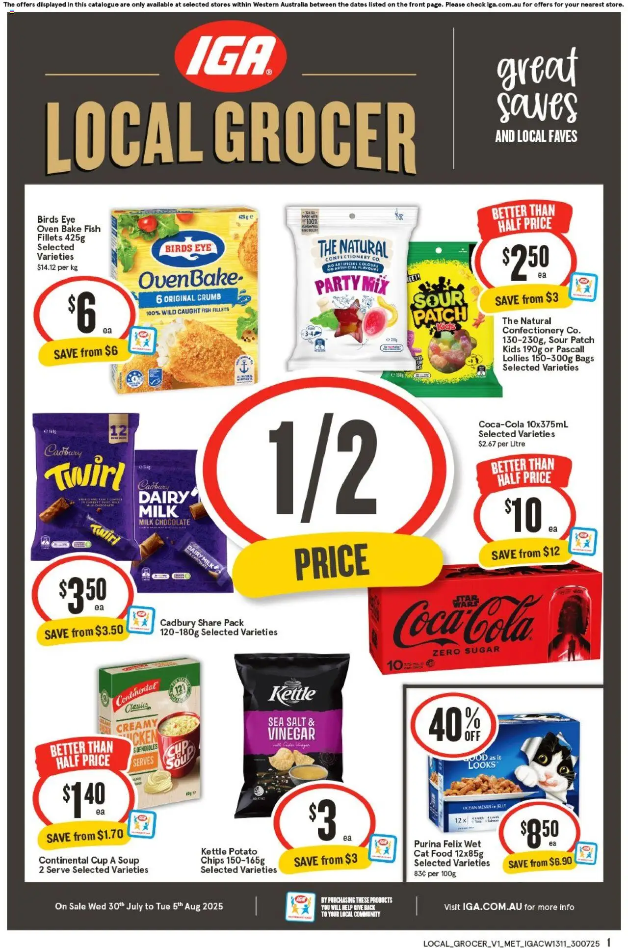 IGA catalogue valid from 30/07/2025 - page 1