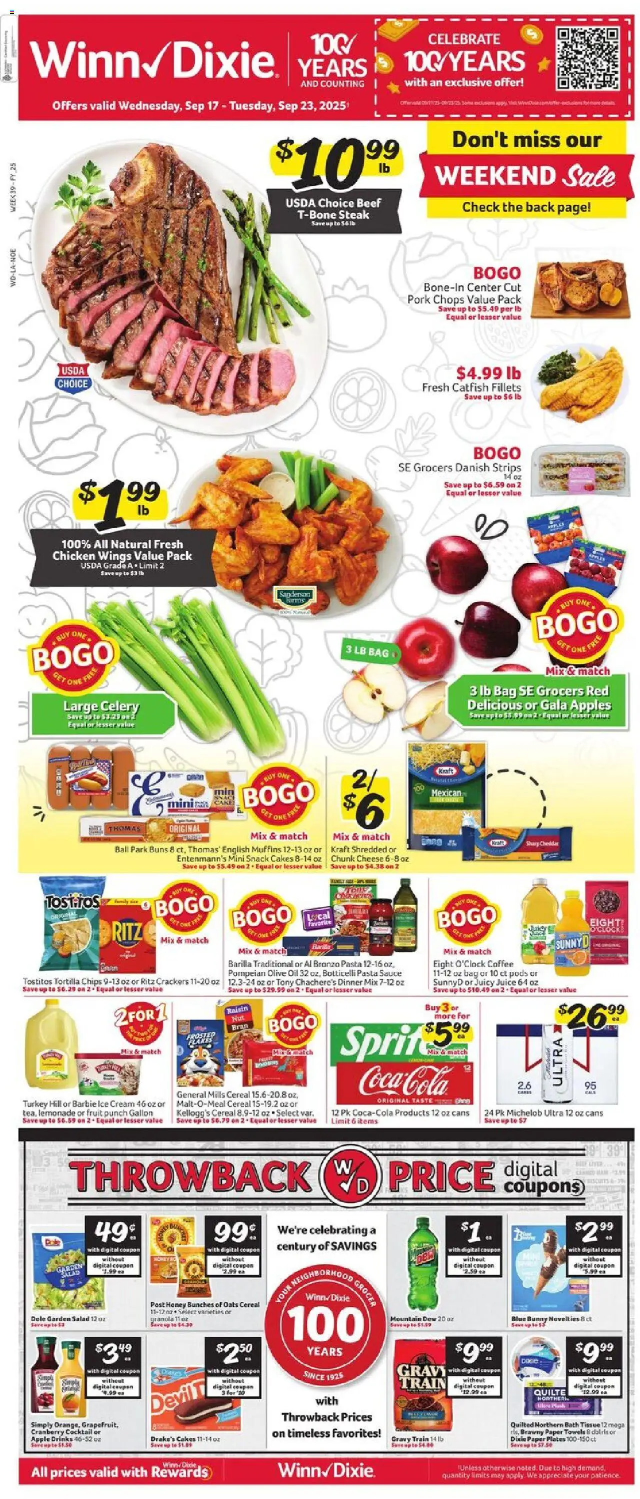 Winn Dixie Weekly Circular - LA from 09/17/2025 - Flyer - Page number 1