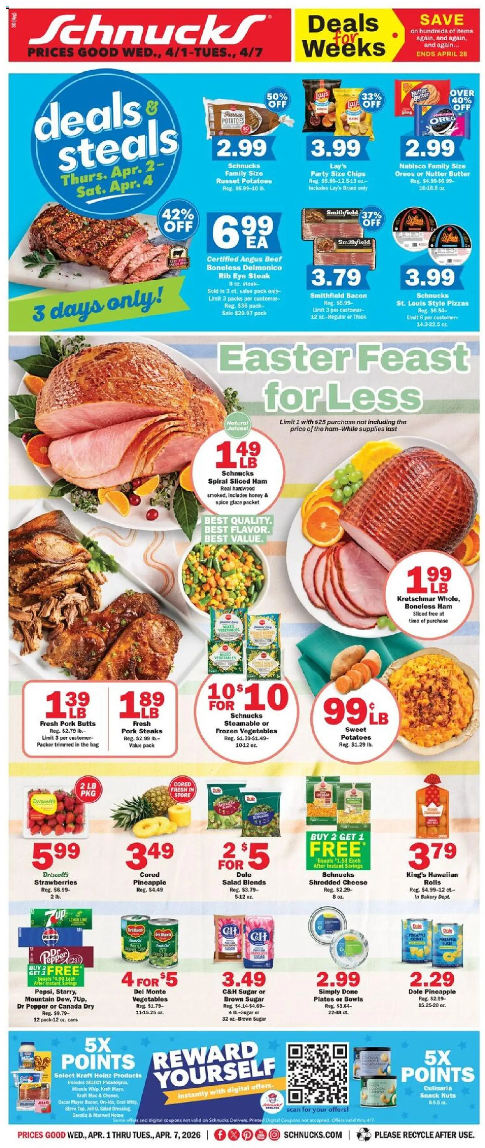 Ad Preview of Schnucks Schnucks Weekly Print Ad - MO from 04/01/2026