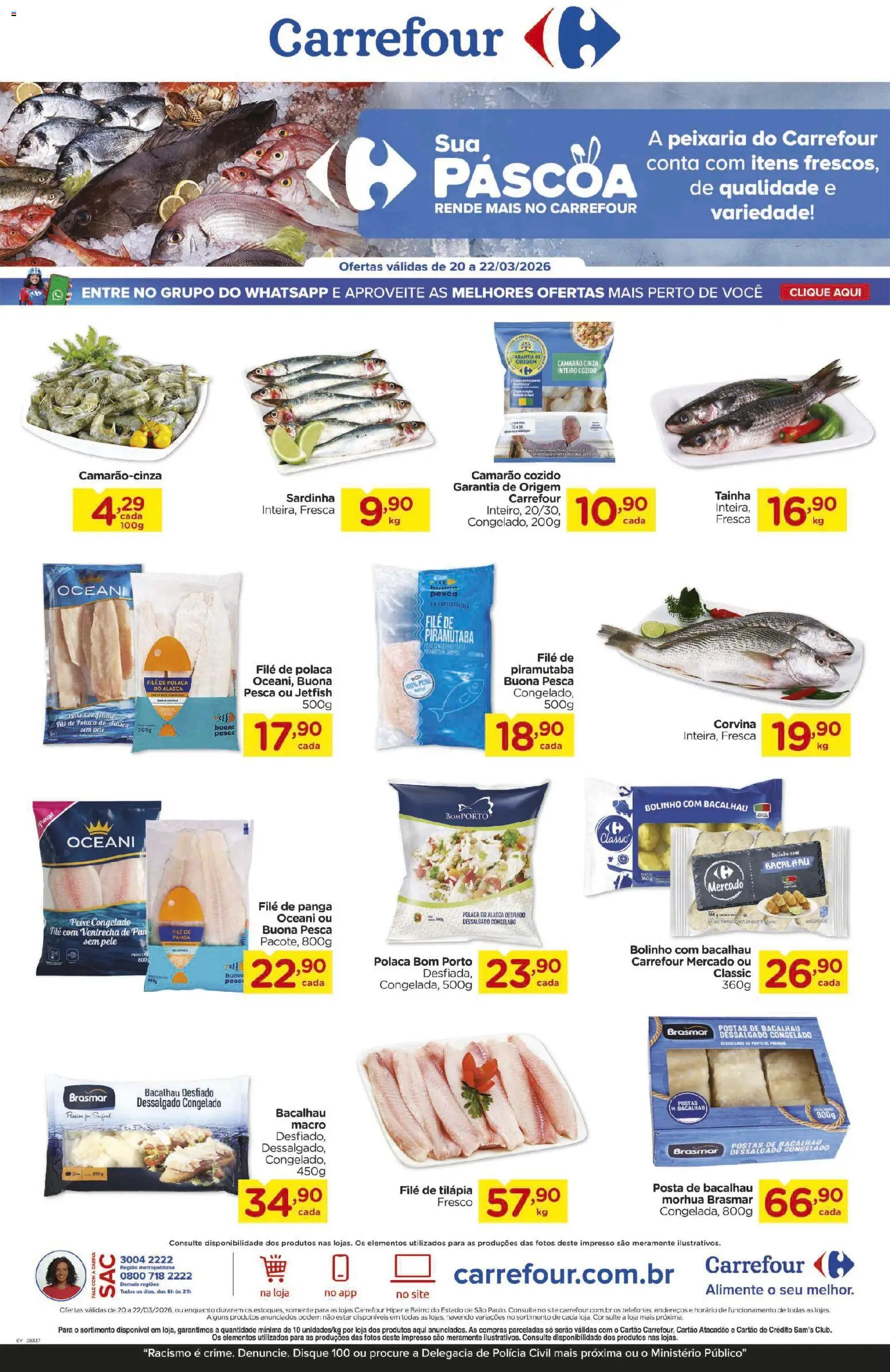 Pré-Visualização do folheto "Carrefour ofertas Peixaria" da loja Carrefour válido a partir de 20/03/2026