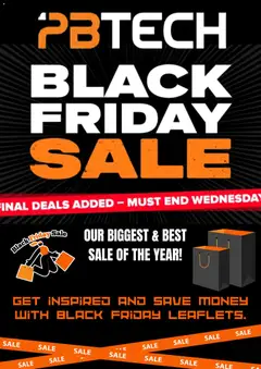 Preview of catalogue Black Friday from shop PB Tech valid 7 Nov 2025