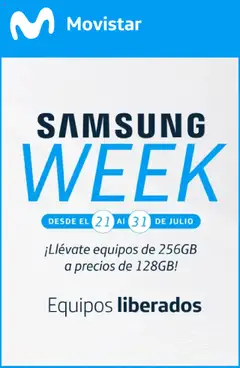 Folleto de la tienda Movistar válido desde el 20.07.2025 