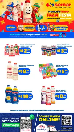 Pré-Visualização do folheto "Ofertas Frutap" da loja Semar Supermercado válido a partir de 10/09/2025