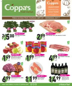 Preview of leaflet Weekly flyer / circulaire from shop Coppas Fresh Market is valid from Sep 25, 2025