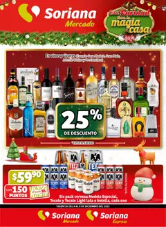 Vista previa las ofertas de la tienda Soriana - Fin de Semana Mercado: BCS, Son y Sin desde el 04/12/2025 