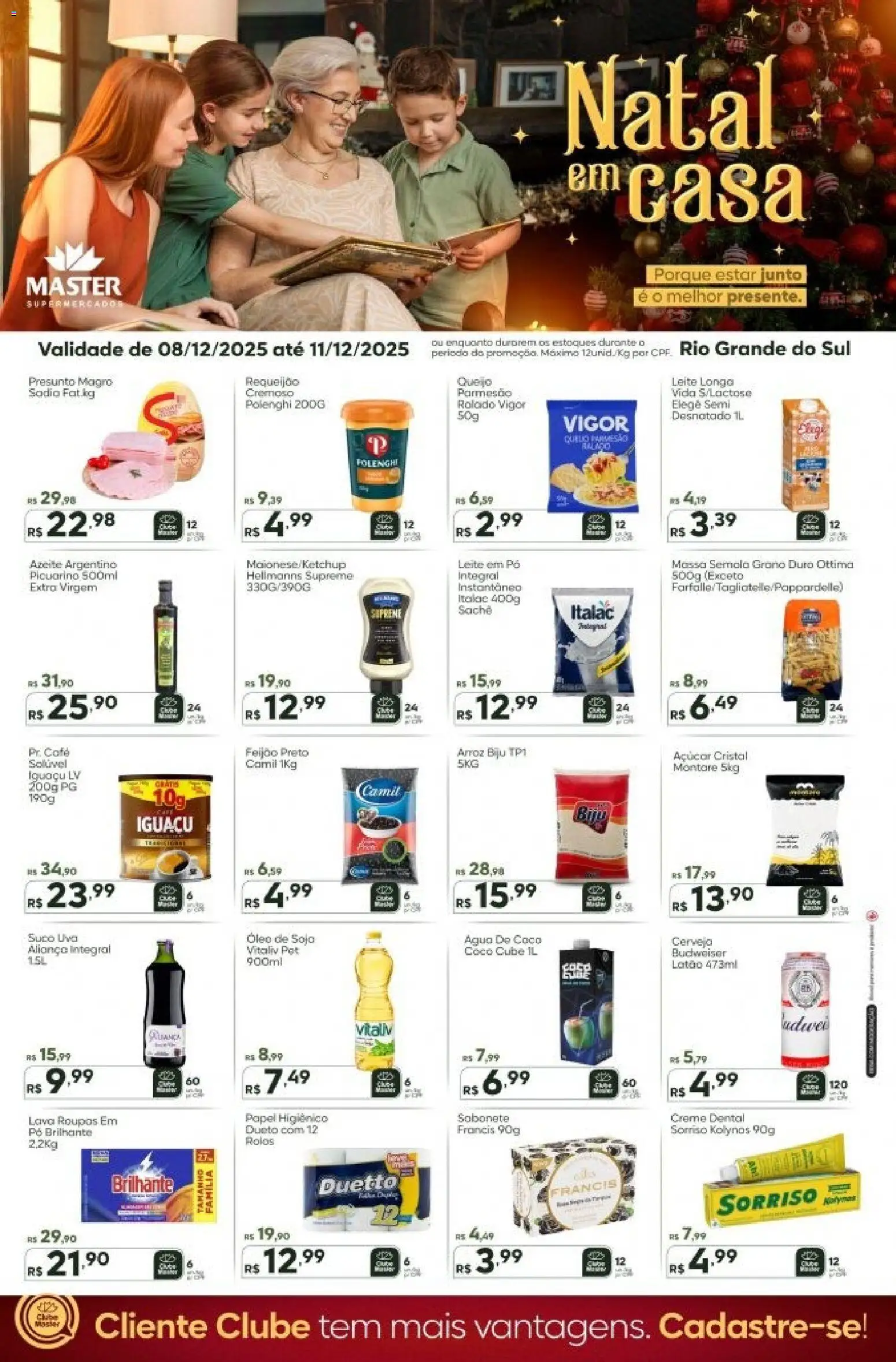 Pré-Visualização do folheto "Ofertas do Dia" da loja Master válido a partir de 08/12/2025