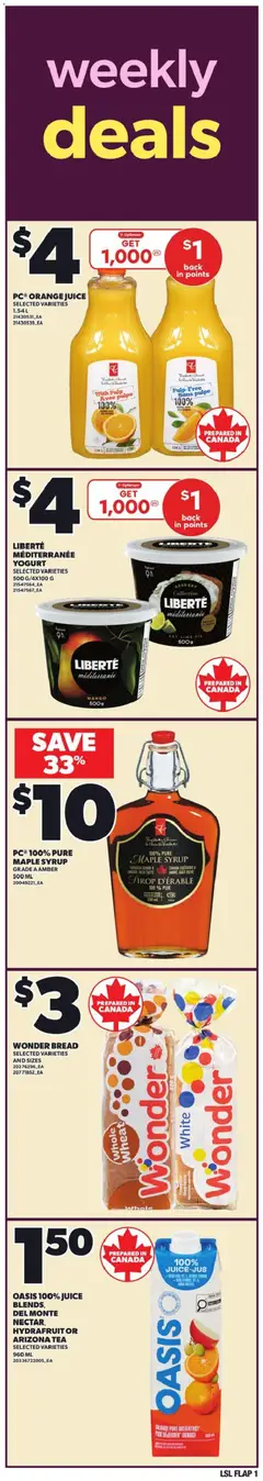 Preview of leaflet Weekly flyer / circulaire from shop Loblaws is valid from Jan 15, 2026