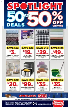 Preview of catalogue Deals from shop Spotlight valid 8 Oct 2025