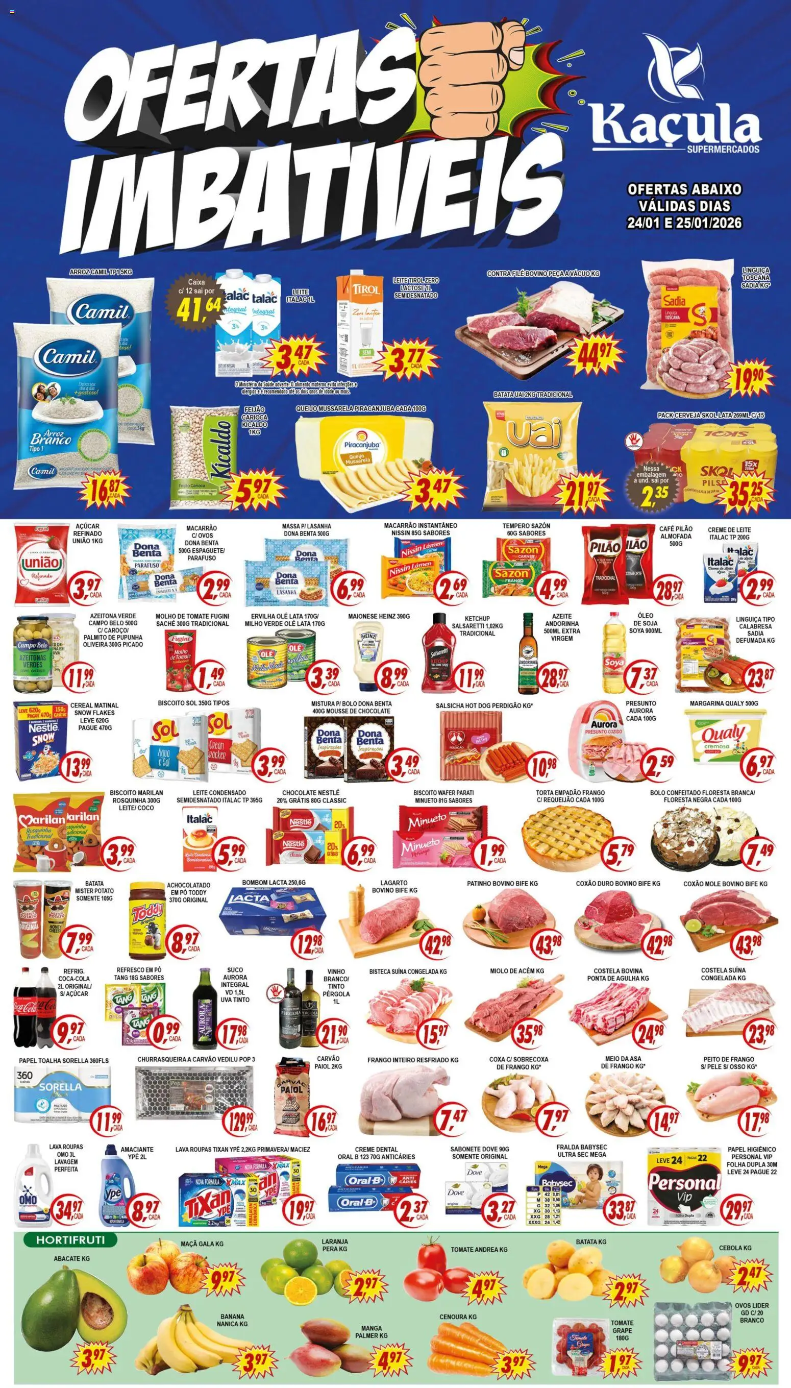 Pré-Visualização do folheto "Ofertas da semana" da loja Kaçula válido a partir de 24/01/2026
