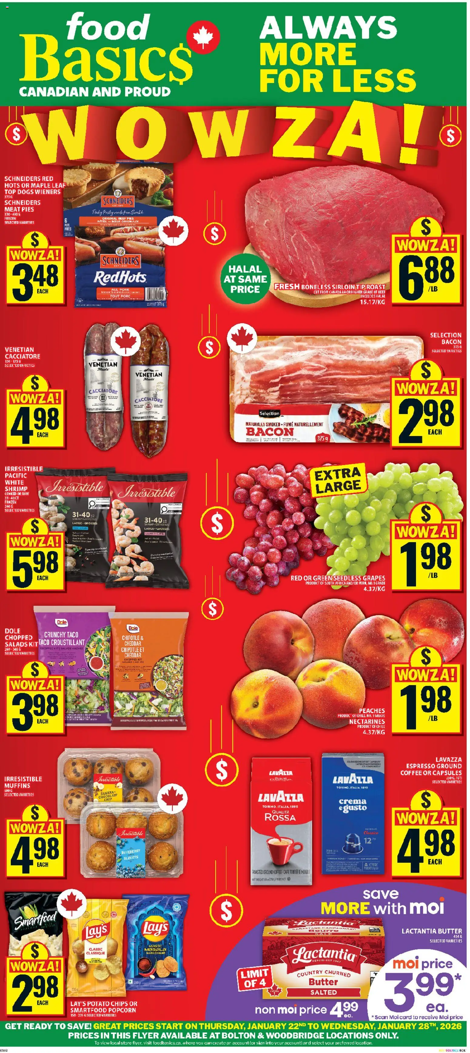 Preview of leaflet Woodbridge from shop Food Basics is valid from Jan 22, 2026