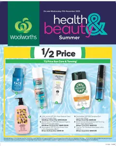 Preview of catalogue Summer Health & Beauty Catalogue QLD from shop Woolworths valid 19/11/2025