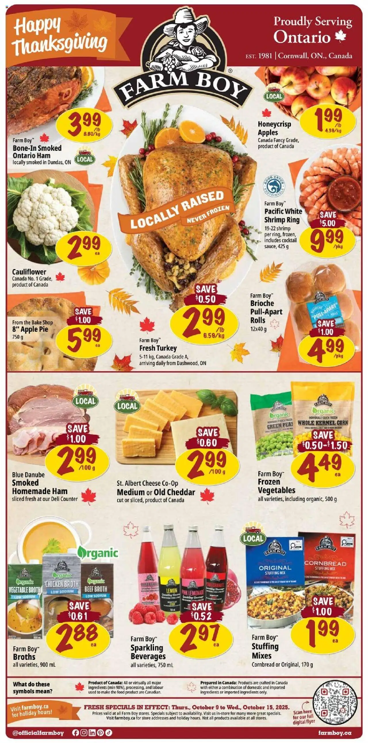 Farm Boy flyer valid from Oct 09, 2025 - page number 1