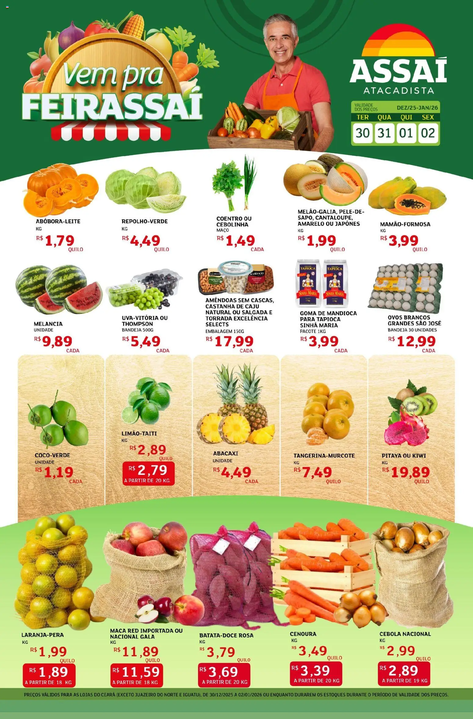 Pré-Visualização do folheto "Encarte - CE" da loja Assaí Atacadista válido a partir de 30/12/2025
