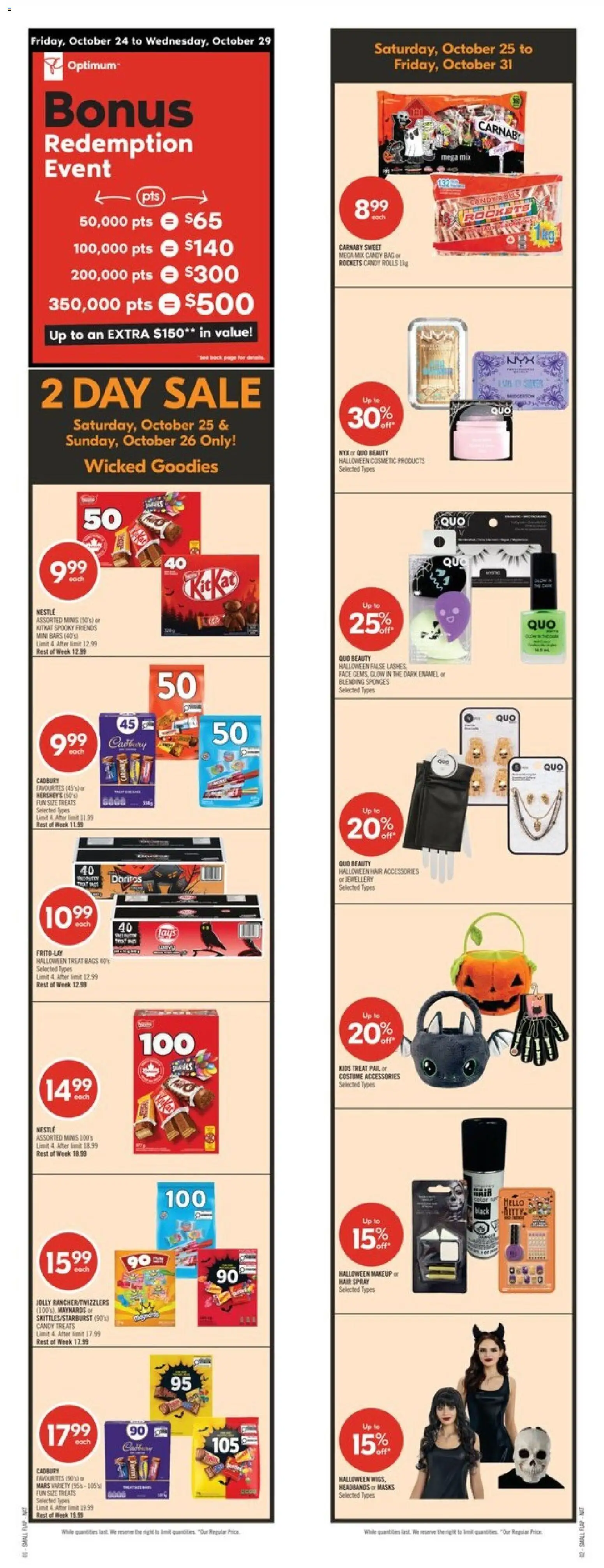 Shoppers flyer valid from Oct 25, 2025 - page number 1