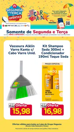 Pré-Visualização do folheto "Ofertas Segunda e Terça" da loja Nagumo válido a partir de 09/02/2026