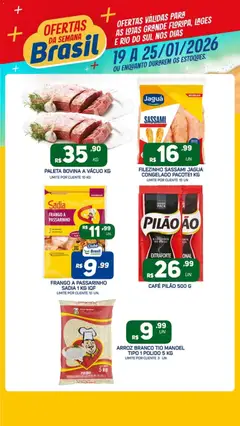 Pré-Visualização do folheto "Ofertas da semana" da loja Brasil Atacadista válido a partir de 19/01/2026