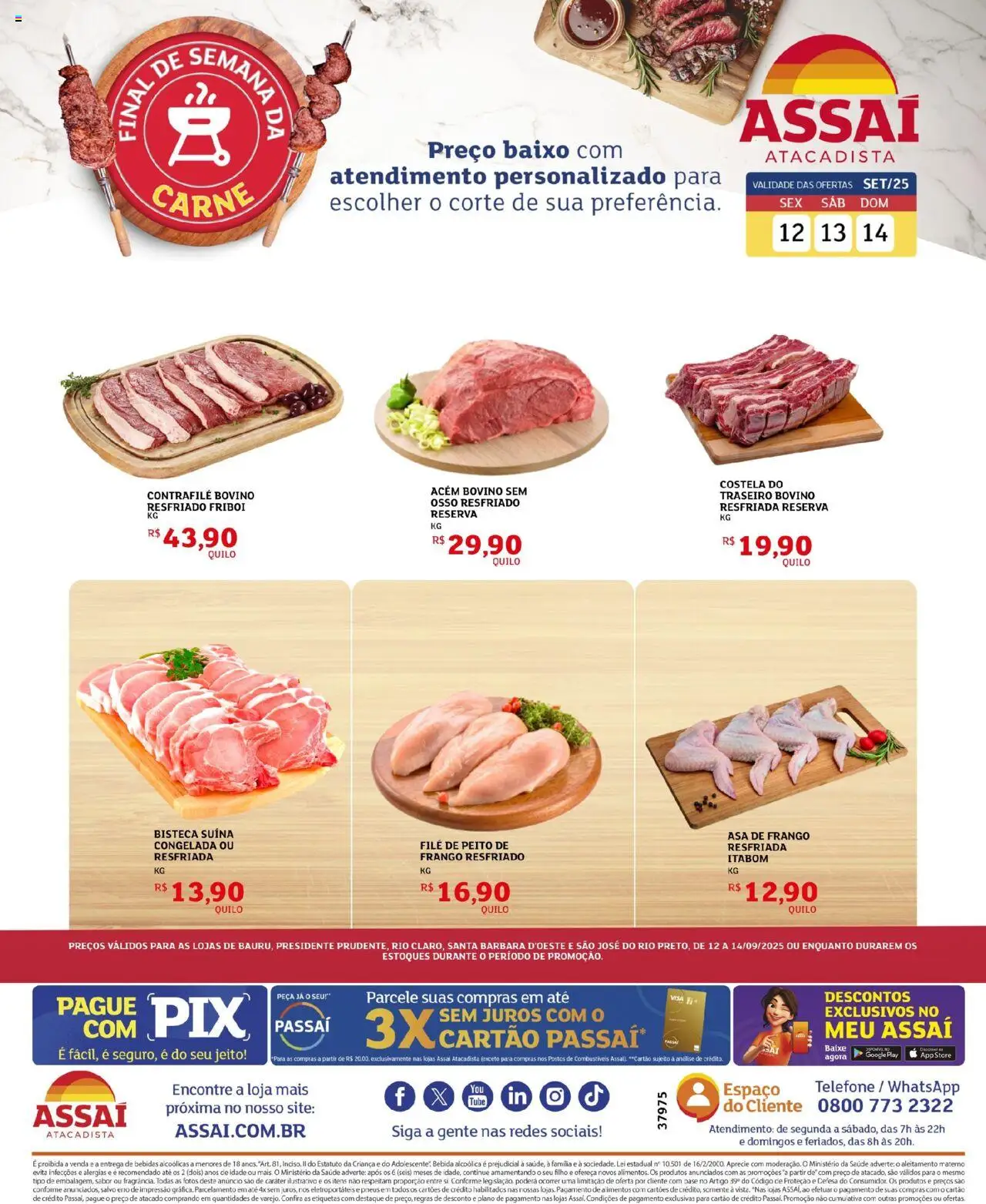 Assaí Atacadista folheto "Encarte - SP" válido a partir de 12/09/2025 - número de página 1
