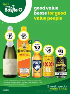 Preview of catalogue Catalogue BINNINGUP from shop The Bottle-O valid 27/10/2025