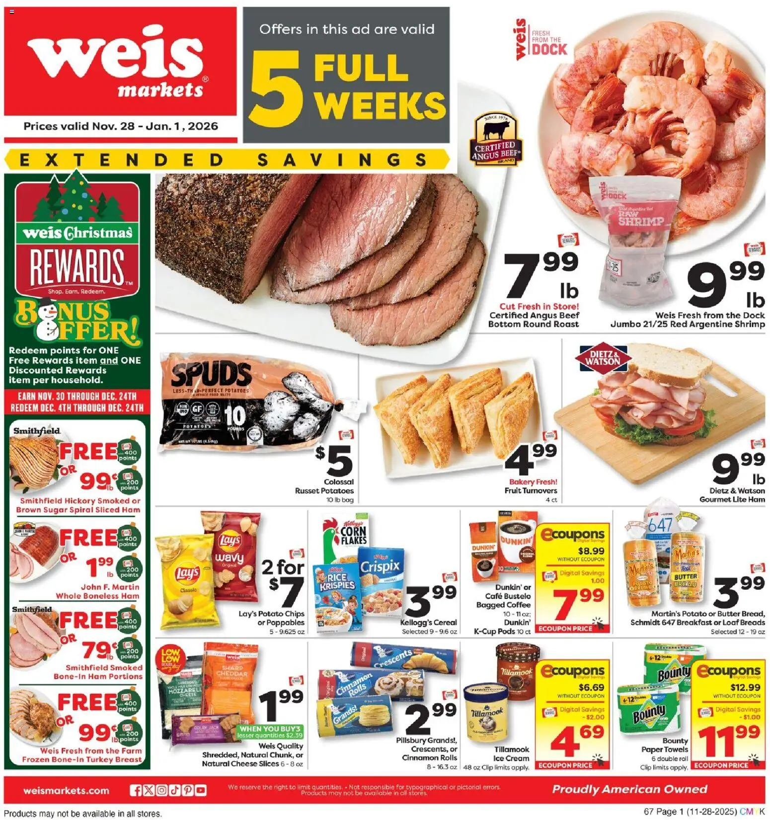 Ad Preview of Weis Monthly Ad - MD from 11/28/2025