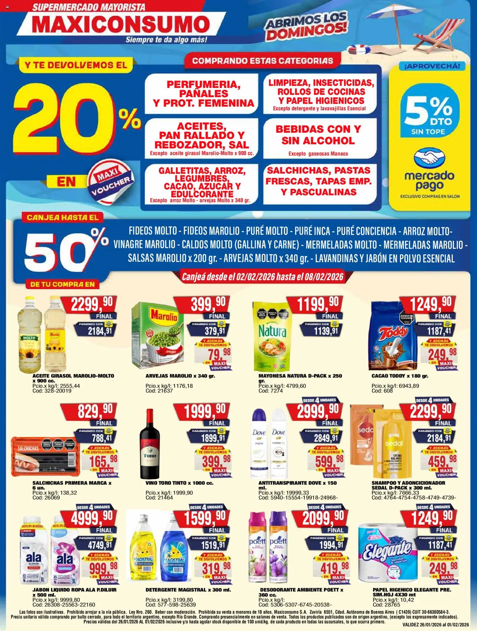 Vista previa del folleto de la tienda Maxiconsumo válido desde el 02/02/2026 
