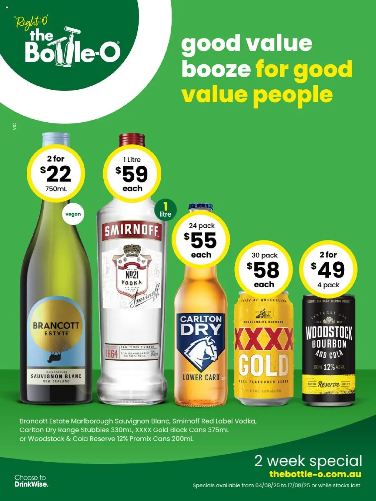 The Bottle-O catalogue valid from 04/08/2025 - page 1