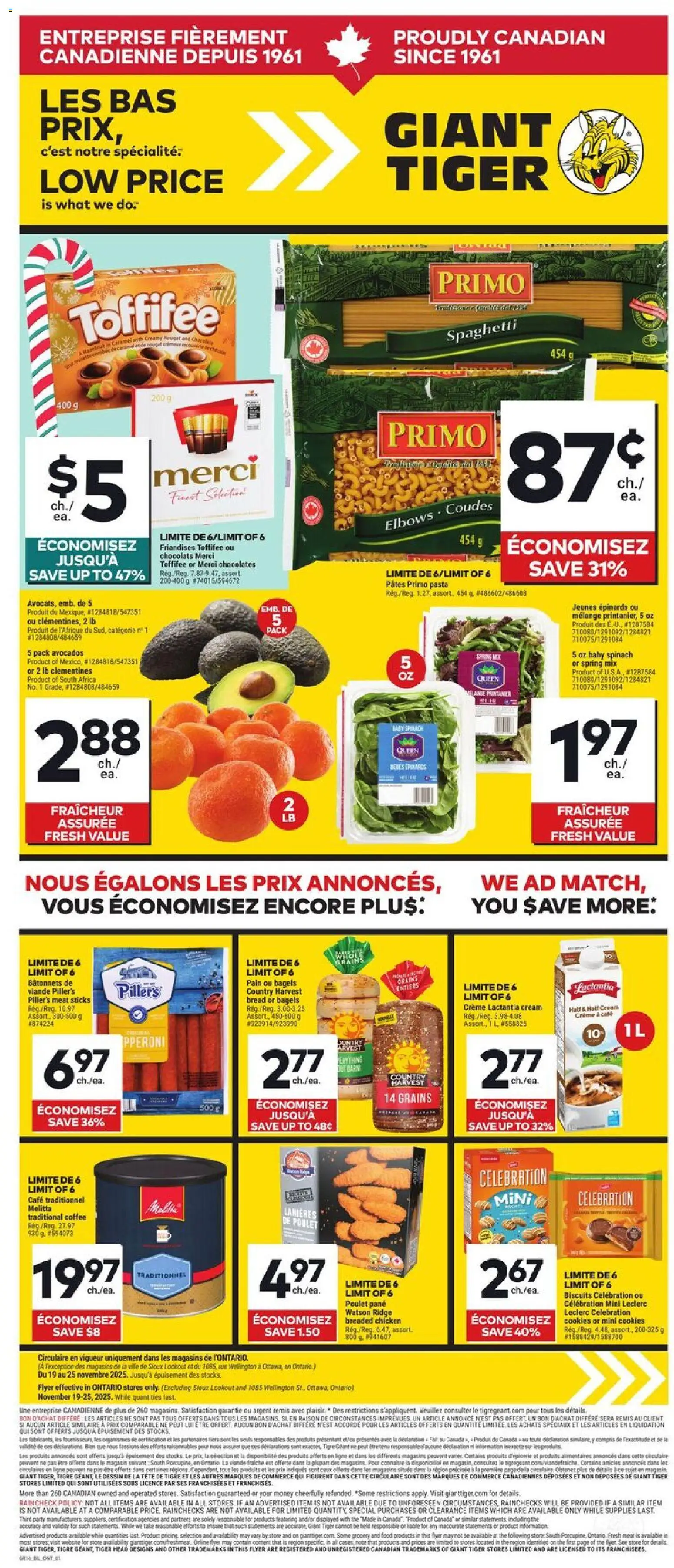Preview of leaflet Circulaire from shop Giant Tiger is valid from Nov 19, 2025