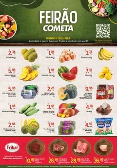 Pré-Visualização do folheto "Ofertas Feirão" da loja Cometa Supermercados válido a partir de 12/10/2025