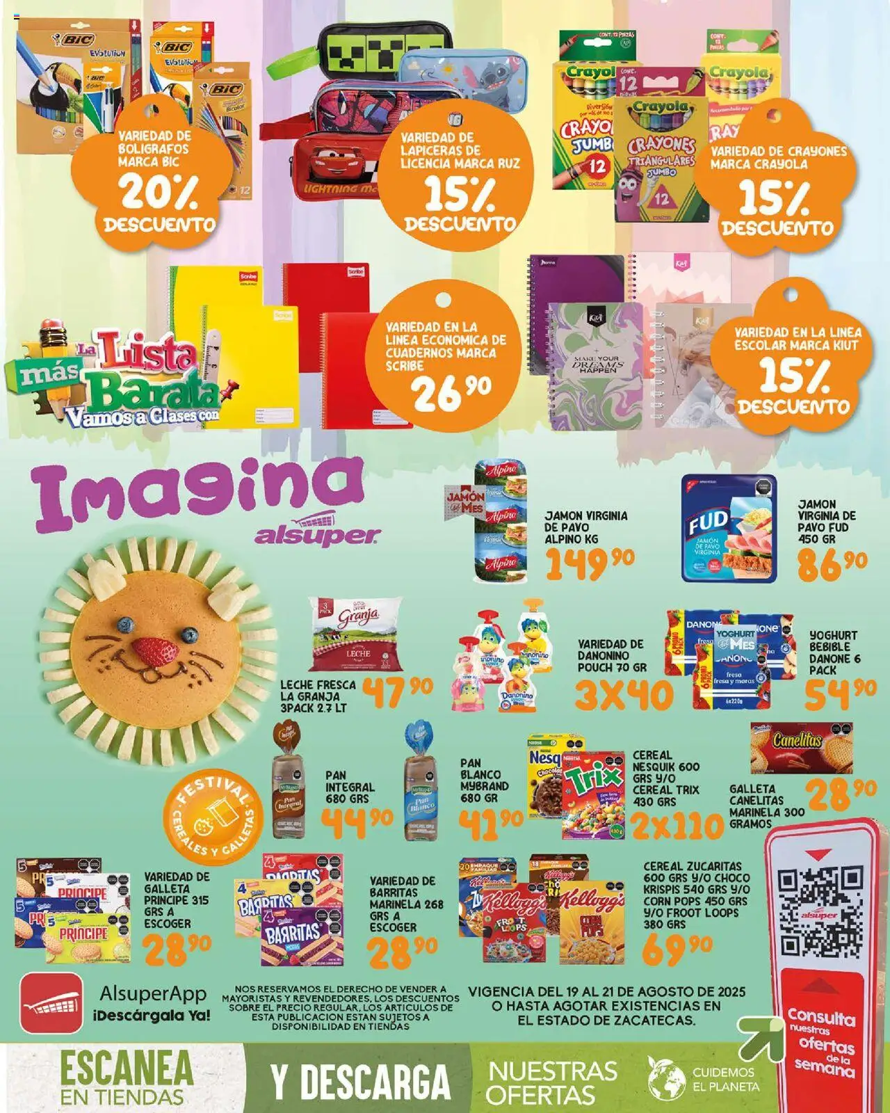 Folleto - Zacatecas Alsuper y sus promociones válidas desde el 19/08/2025 - Número de página 1