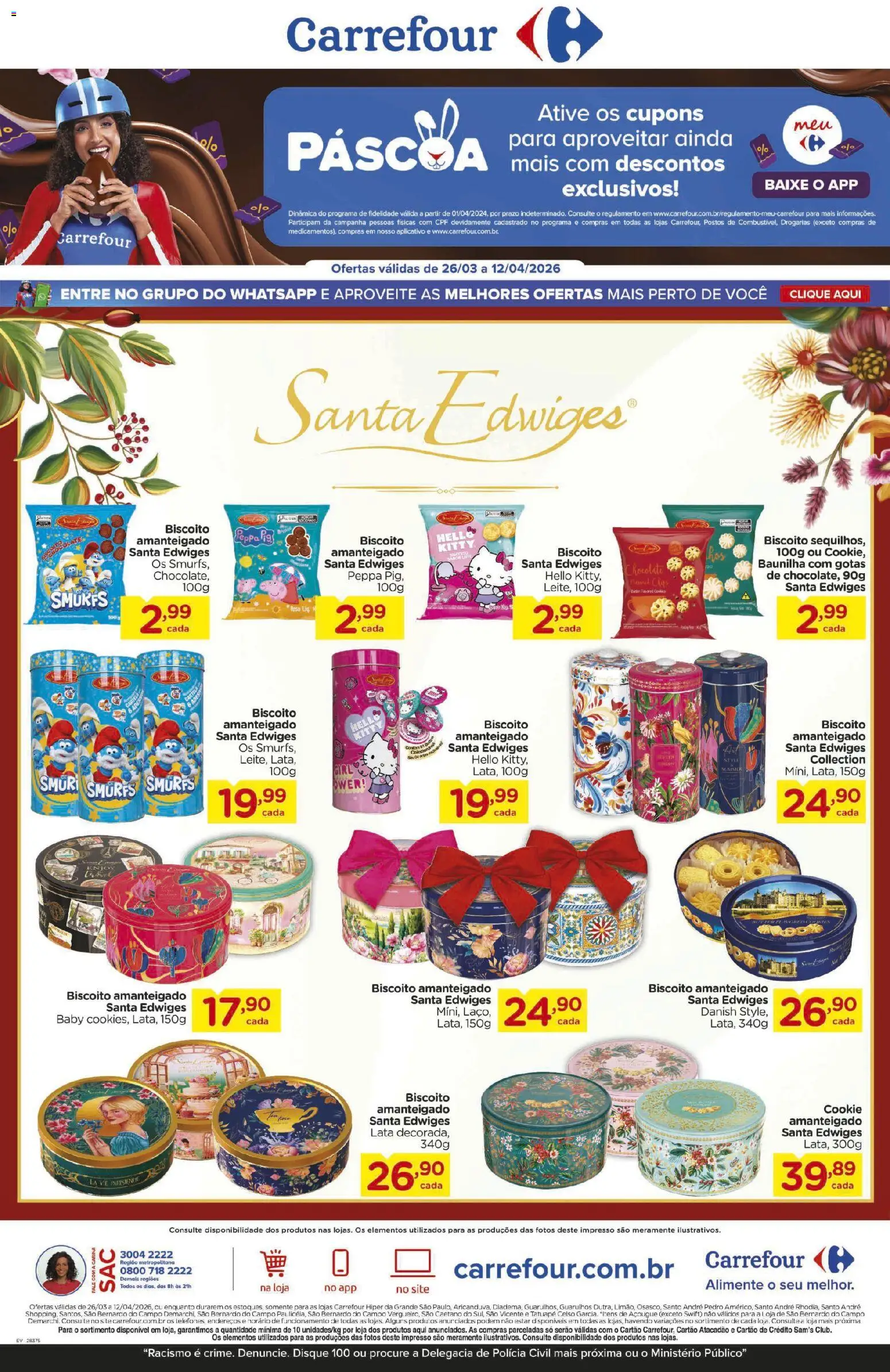 Pré-Visualização do folheto "Carrefour ofertas Santa Edwiges" da loja Carrefour válido a partir de 26/03/2026