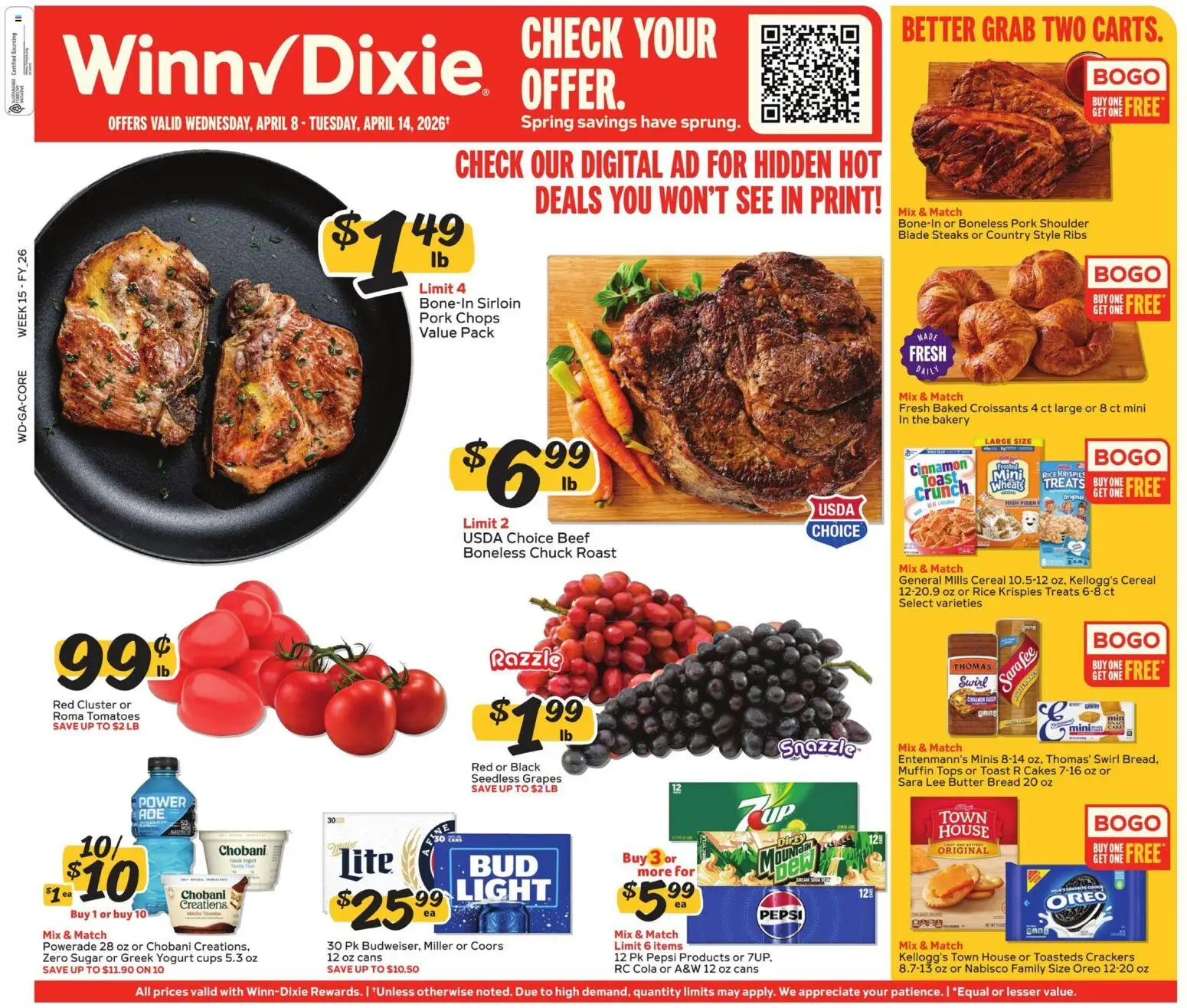 Ad Preview of Winn Dixie Winn Dixie Weekly Ad from 04/08/2026
