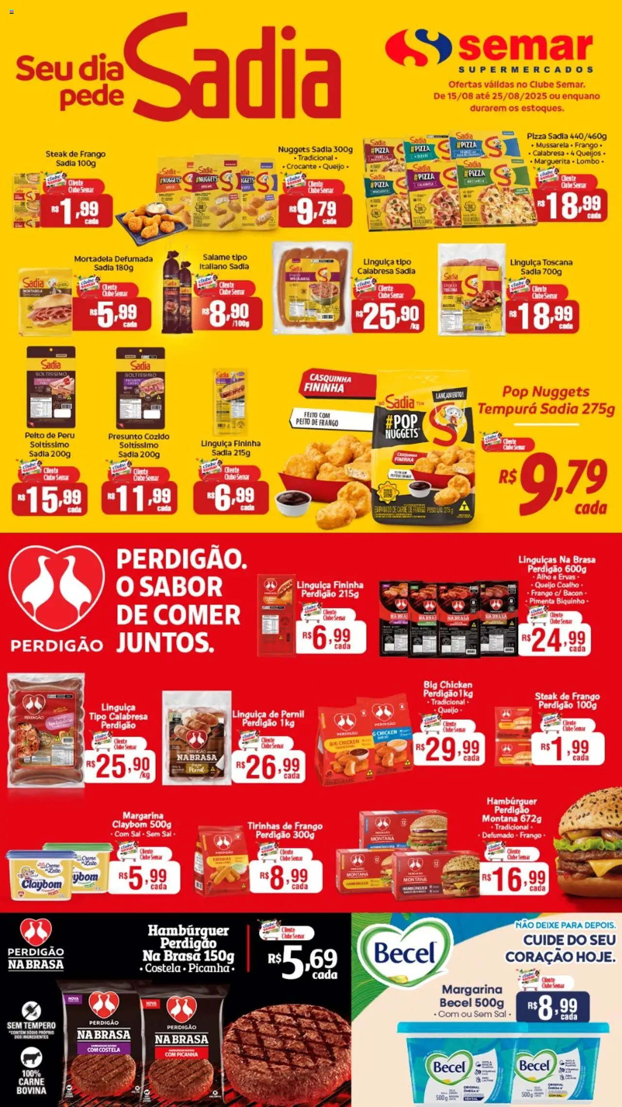 Semar Supermercado folheto "Ofertas BRF" válido a partir de 15/08/2025 - número de página 1