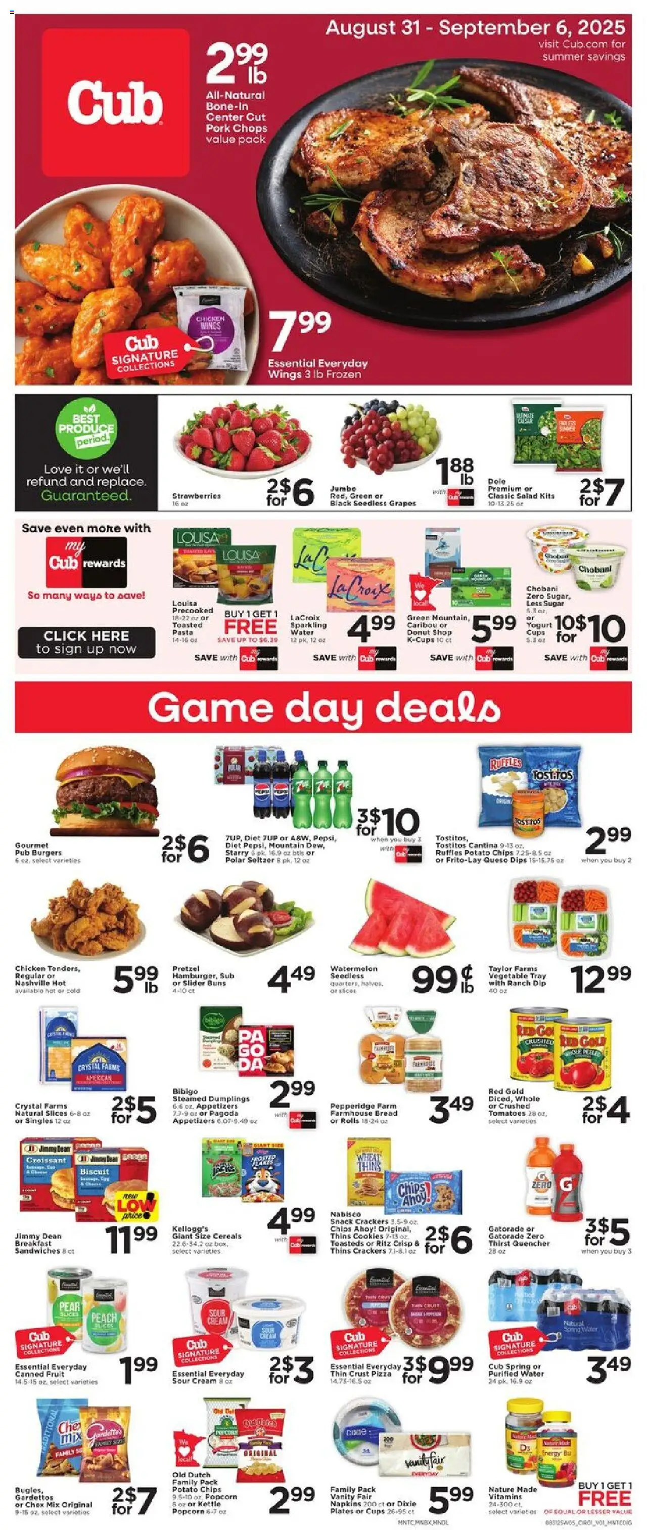Cub Foods Weekly Savings - MN from 08/31/2025 - Flyer - Page number 1
