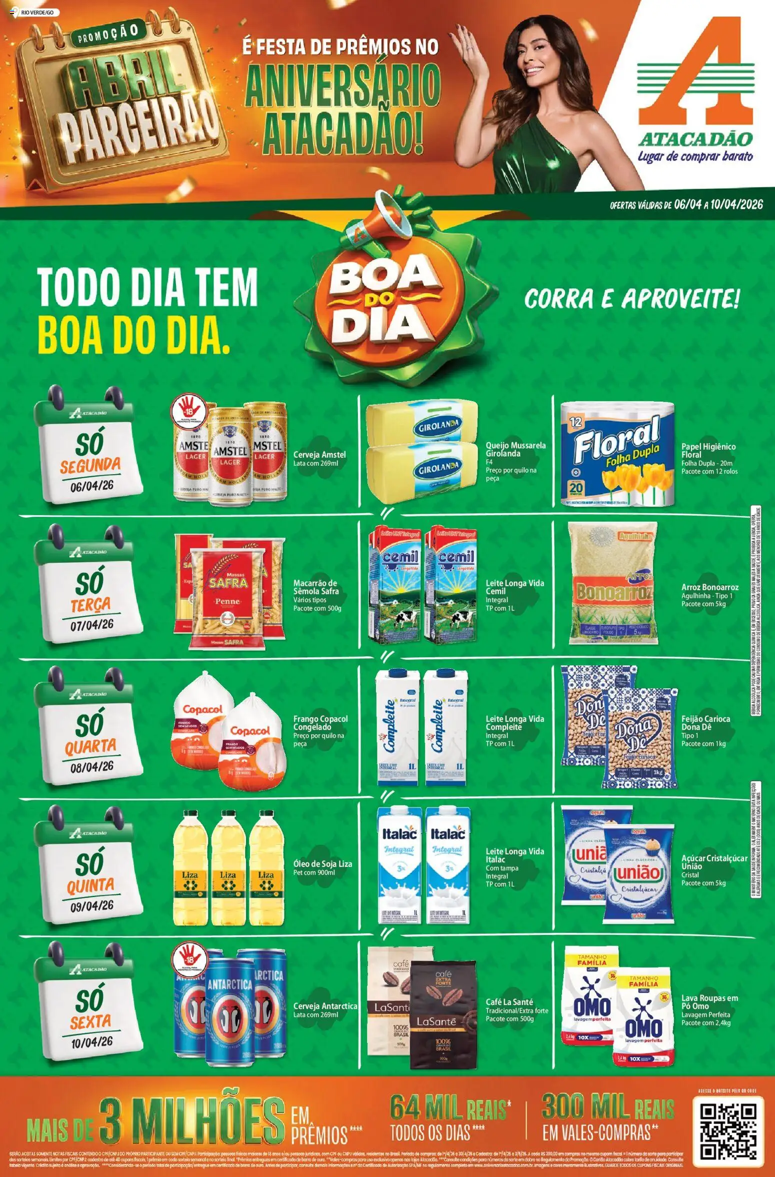 Pré-Visualização do folheto "Atacadão ofertas - GO" da loja Atacadão válido a partir de 06/04/2026