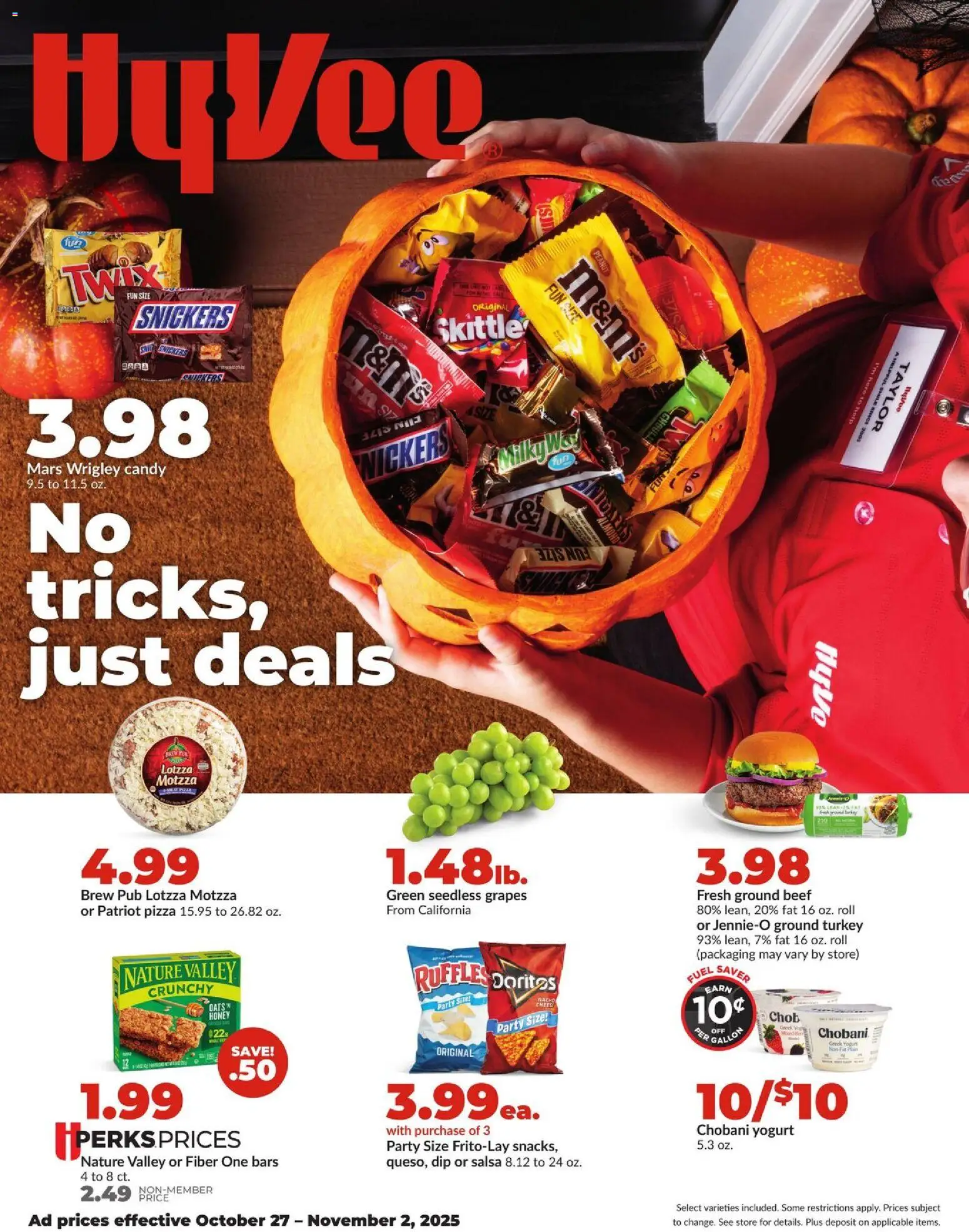 HyVee Weekly Ad from 10/27/2025 - Flyer - Page number 1