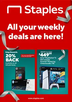 Ad Preview of Staples Weekly Ad from 12/21/2025