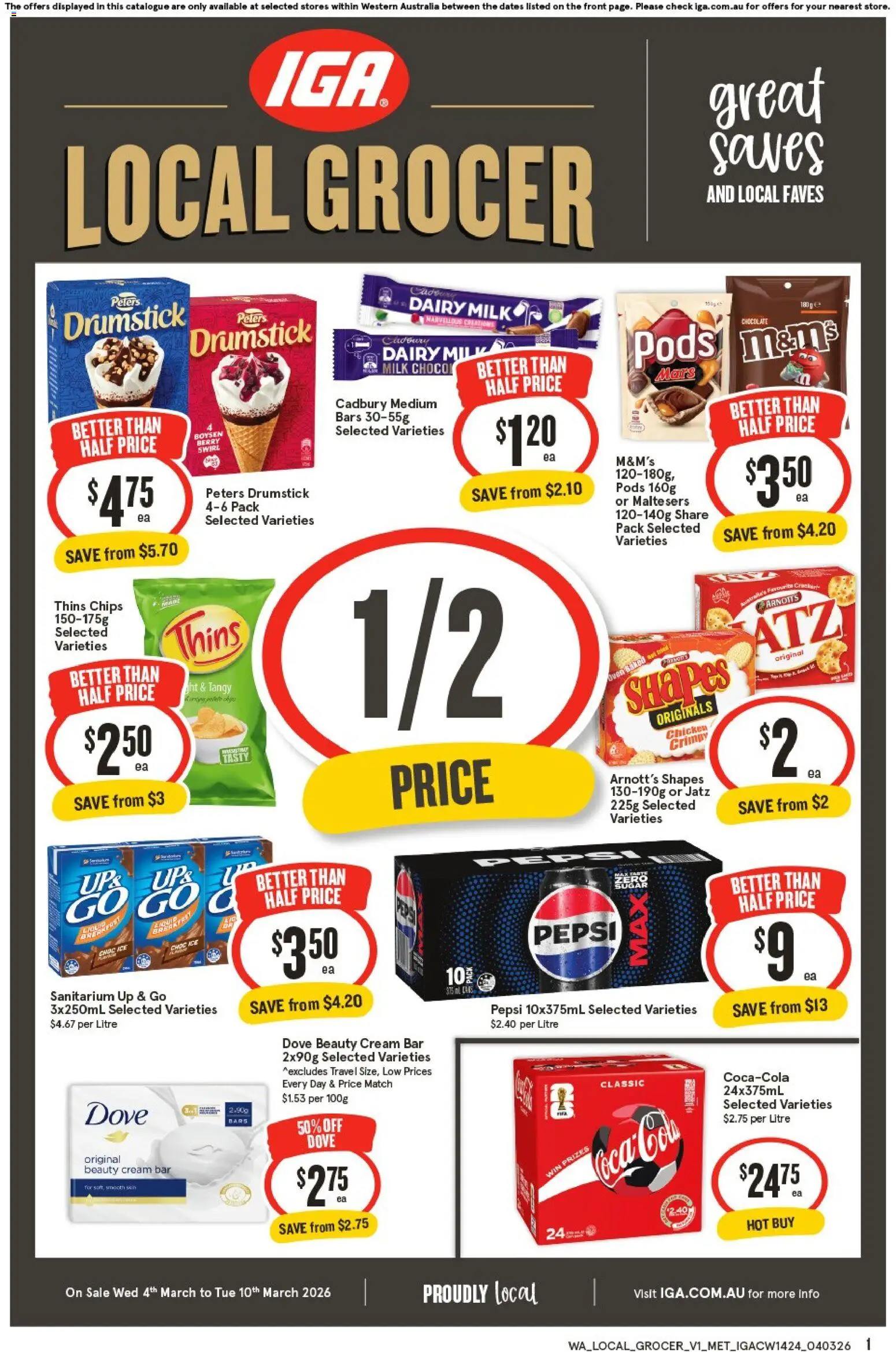 Preview of catalogue IGA Local Grocer WA from shop IGA valid 04/03/2026